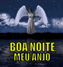 Boa Noite Meu Anjo / Anjinho / Noite /  Mar GIF - Good Night Angel Angel Night GIFs
