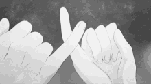 hand hold promise me pinky promise anime
