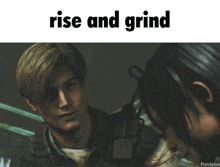 Rise And Grind Leon Kennedy GIF - Rise And Grind Leon Kennedy Ada Wong GIFs
