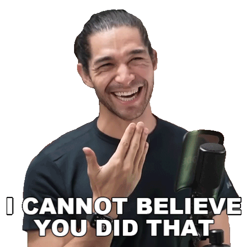 I Cannot Believe You Did That Wil Dasovich Sticker - I Cannot Believe You Did That Wil Dasovich Wil Dasovich Vlogs Stickers