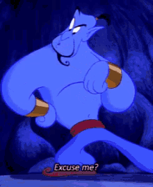 Aladdin Genie GIF - Aladdin Genie Excuse Me GIFs