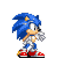 Sonic Sprite Sonic1 Sticker - Sonic Sprite Sonic1 Sonic The Hedgehog -  Discover & Share GIFs