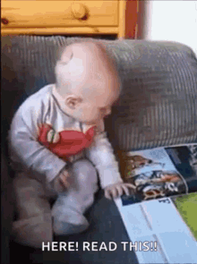 Baby Cute GIF - Baby Cute Reading GIFs