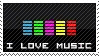 I Love Sticker - I Love Music Stickers