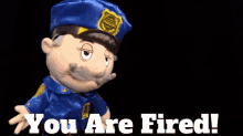 Sml Blue Officer GIF - Sml Blue Officer You Are Fired GIFs