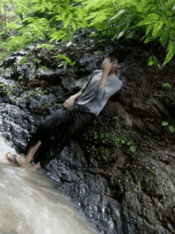 Warrior Pose At The Yoga Waterfalls