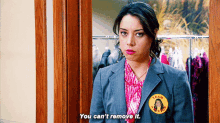 Parks And Rec April Ludgate GIF - Parks And Rec April Ludgate You Cant Remove It GIFs