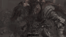Slave Knight Gael Still Here Cookies Dark Soul Souls Hand It Over That Thing GIF - Slave Knight Gael Still Here Cookies Dark Soul Souls Hand It Over That Thing GIFs