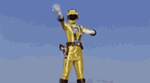 No Fucks Given GIF - Power Ranger Yellow Yellow I Dont Care GIFs