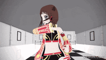 a gif from gifrun.com shows a girl dancing in a room