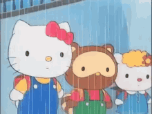 Hello Kitty Raining GIF - Hello Kitty Raining Stare GIFs