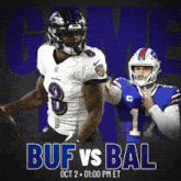 Baltimore Ravens Vs. Buffalo Bills Pre Game GIF - Nfl National Football League Football League GIFs