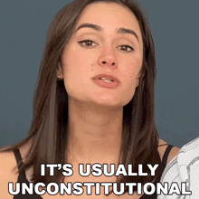 It'S Usually Unconstitutional Ashleigh Ruggles Stanley GIF - It'S Usually Unconstitutional Ashleigh Ruggles Stanley The Law Says What GIFs