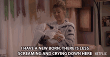 I Have A New Born There Is Less Screaming And Crying Down Here GIF - I Have A New Born There Is Less Screaming And Crying Down Here Jodie Sweetin GIFs
