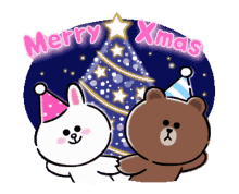 christmas merry happy pictures brownbear