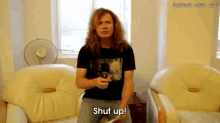 Dave Said Shut Up You Judgmental Fuckheads GIF - Dave Mustaine Shut Up Annoyed GIFs