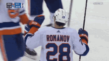 New York Islanders Alexander Romanov GIF - New York Islanders Alexander Romanov Islanders GIFs