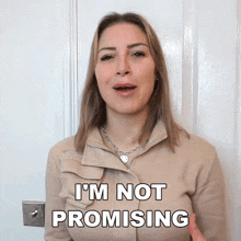 Im Not Promising Tracy Kiss GIF - Im Not Promising Tracy Kiss Not Making Any Promises GIFs