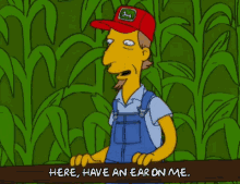 Corn Simpsons GIF - Corn Simpsons Farmer GIFs