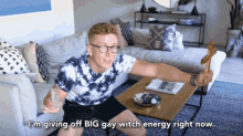 Big Gay Witch Energy Vibes Ward Off Evil Spirit GIF