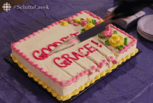 Goodbye Grace Schitts Creek GIF - Goodbye Grace Schitts Creek Going Away Cake GIFs