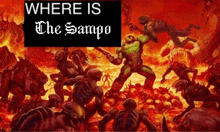 where is the sampo is written above a video game