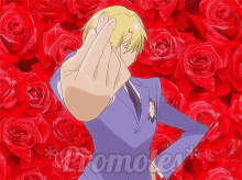 Anime Rose GIF - Anime Rose Promotes GIFs