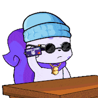 a cartoon character holding a humo card