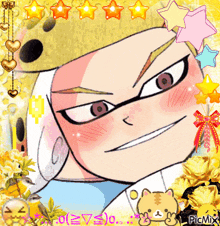 a picture of a cartoon character with the word picmix in the lower right corner