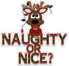 naughty nice reindeer naughty ot nice naughty list