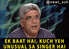Indian Idol Javed Akhtar GIF - Indian Idol Javed Akhtar Ek Baai Hai Kuch Yeh Unusual Sa Singer Hai GIFs
