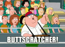 Peter Griffin Butt Scratcher GIF - Peter Griffin Butt Scratcher Selling GIFs