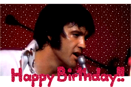 Happy Birthday Elvis Sticker - Happy Birthday Elvis Stickers