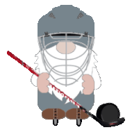 Gnome Hockey Sticker