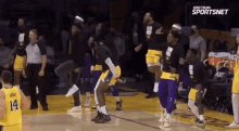 Lakers Lakers Win GIF - Lakers Lakers Win Lakers Bench GIFs