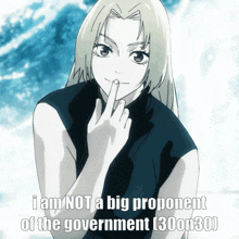Yuki Not A Big Fan Of The Government GIF