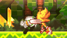 a pixel art of a cartoon character with the website gifrun.com in the bottom right corner