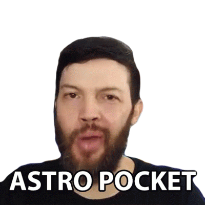 Astro Pocket Schwarza Sticker