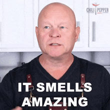 It Smells Amazing Michael Hultquist GIF - It Smells Amazing Michael Hultquist Chili Pepper Madness GIFs