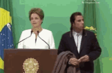 Dilma Perdida GIF - John Travolta Dilma Rousseff Brazil President GIFs
