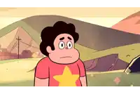 a cartoon character with a star on his shirt looks sad