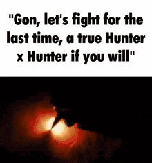 Hunter X Hunter Writing Between Flames GIF - Hunter X Hunter Writing Between Flames Hxh GIFs