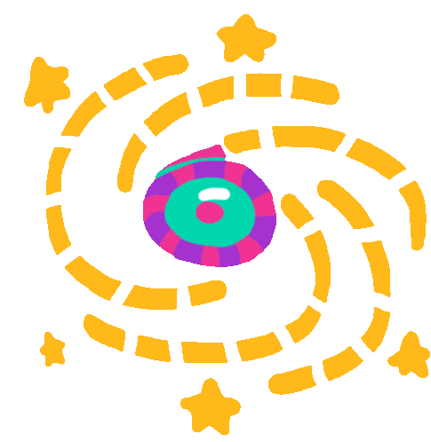 Diwali Zameen Chakra Spins Sticker - Diwali Sparkles Stars Swirls Stickers