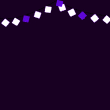 arabic writing on a purple background with squares