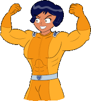 Totally Spies Alex Muscles Sticker