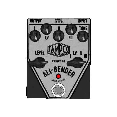 Tampco All-bender Sticker - Tampco All-bender Fuzz Stickers
