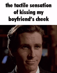 Kissing Patrick Bateman GIF - Kissing Patrick Bateman Boyfriend GIFs