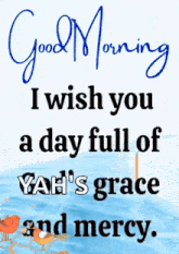 a good morning greeting card with a quote from the bible
