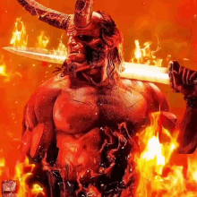hellboy2019 fire burning flame