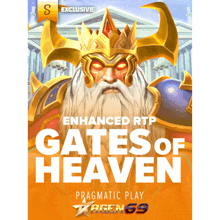 a poster for gates of heaven shows a king with horns on his head